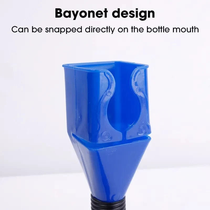 Auto Oil Fuel Funnel with Retractable Flexible Tube for Cars, Motorcycles