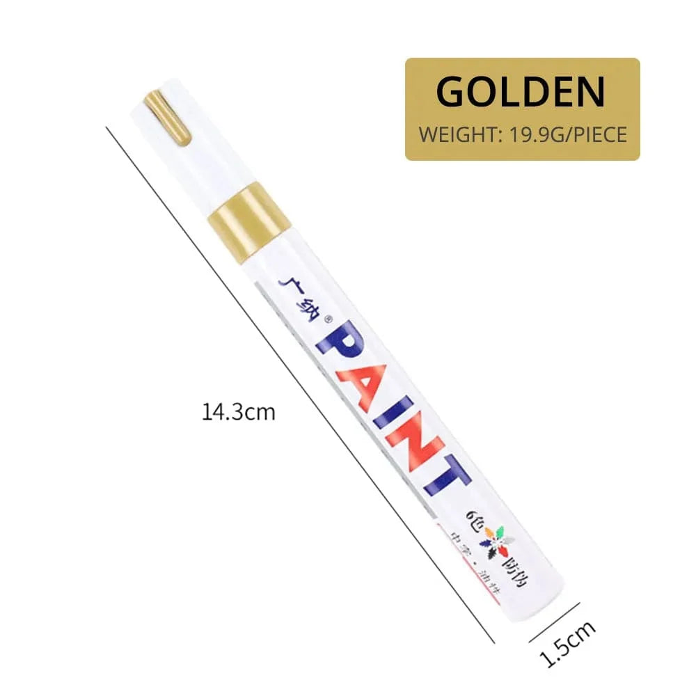 Precision Tire Marker Pens, Waterproof Permanent Paint Markers for Car Tires Lettering