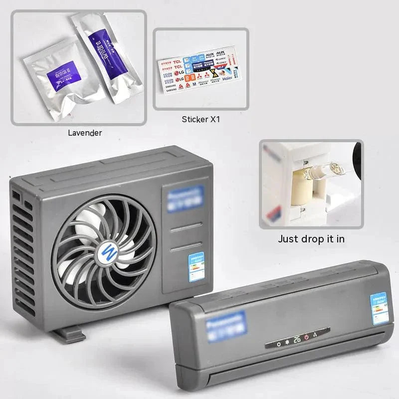 Solar-Powered Aroma Enhancer & Decorative Mini Air Conditioner