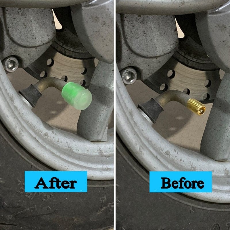 Luminous Tire Valve Caps (4 Pieces)