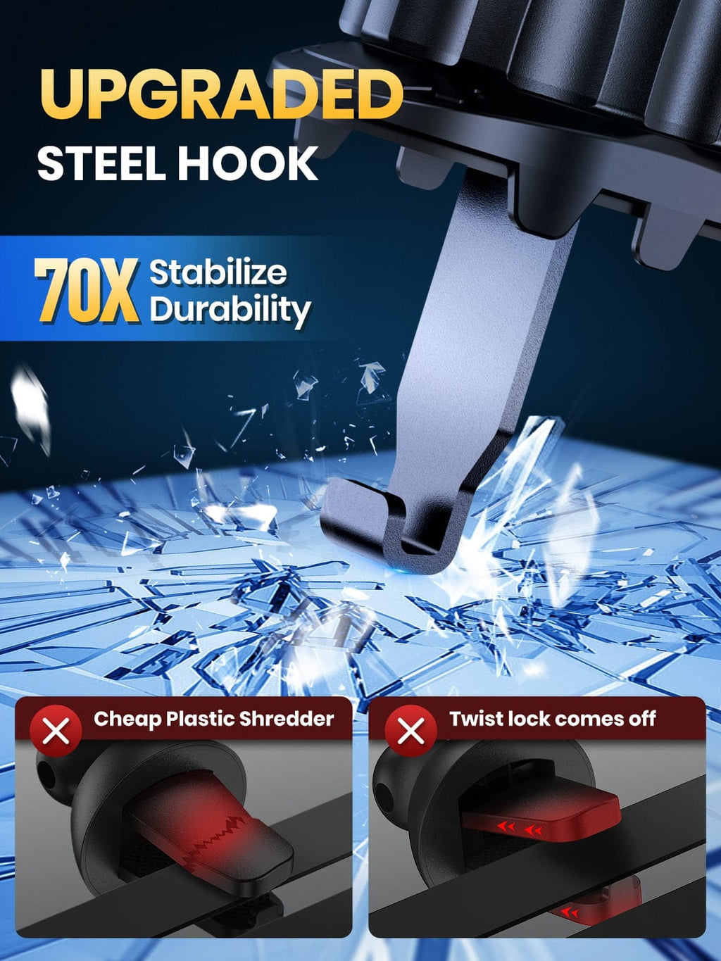 360° Rotation Magnetic Car Phone Holder