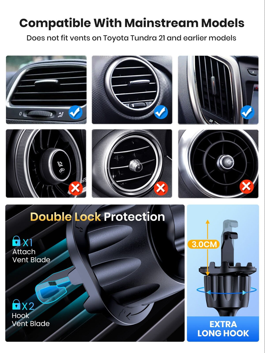 360° Rotation Magnetic Car Phone Holder