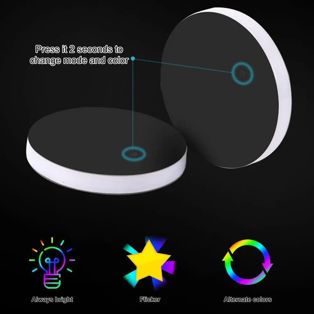 LED Car Cup Holder Lights, 7 Colors Changing USB Charging Mat Waterproof Cup Pad, LED Interior Ambient Lamp Decoration Light Car Accessories