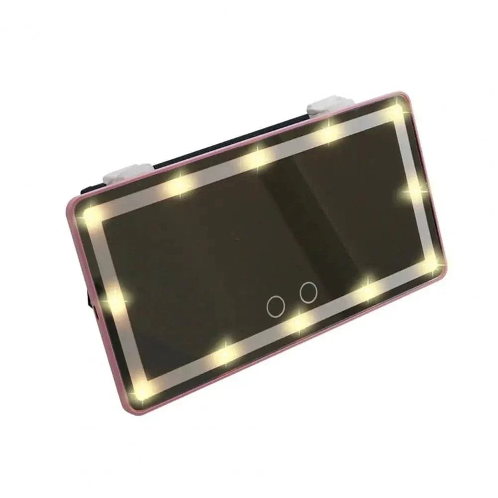 Adjustable LED Car Visor Makeup Mirror
