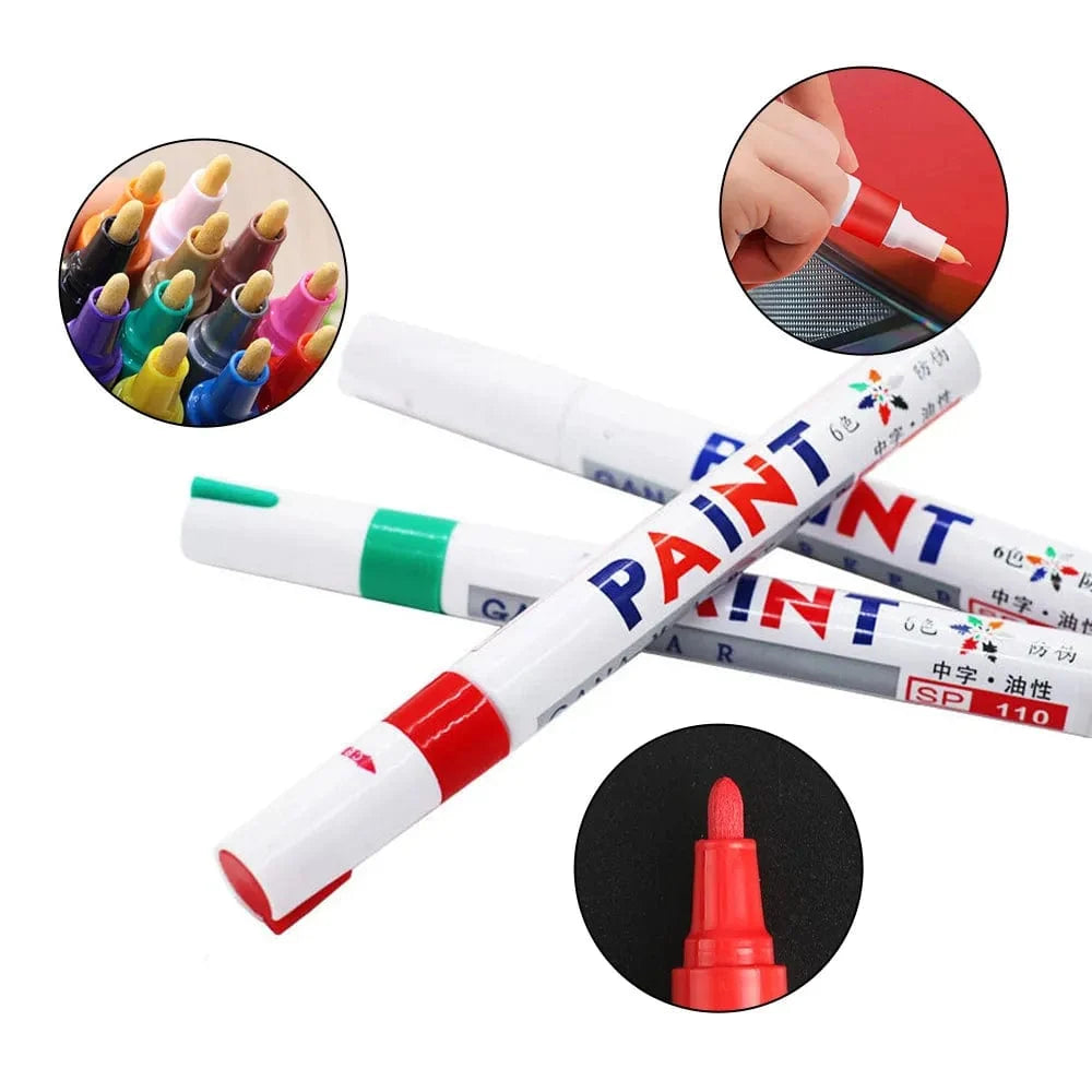 Precision Tire Marker Pens, Waterproof Permanent Paint Markers for Car Tires Lettering