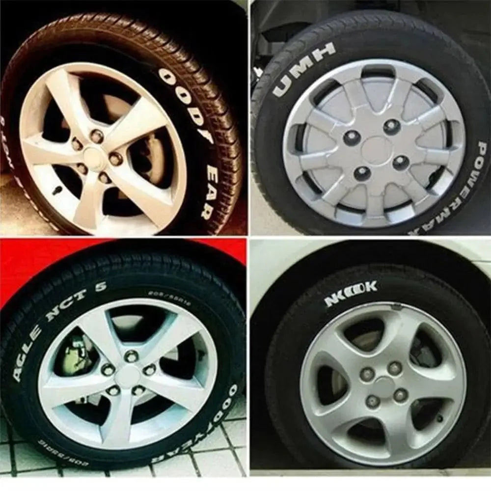 Precision Tire Marker Pens, Waterproof Permanent Paint Markers for Car Tires Lettering