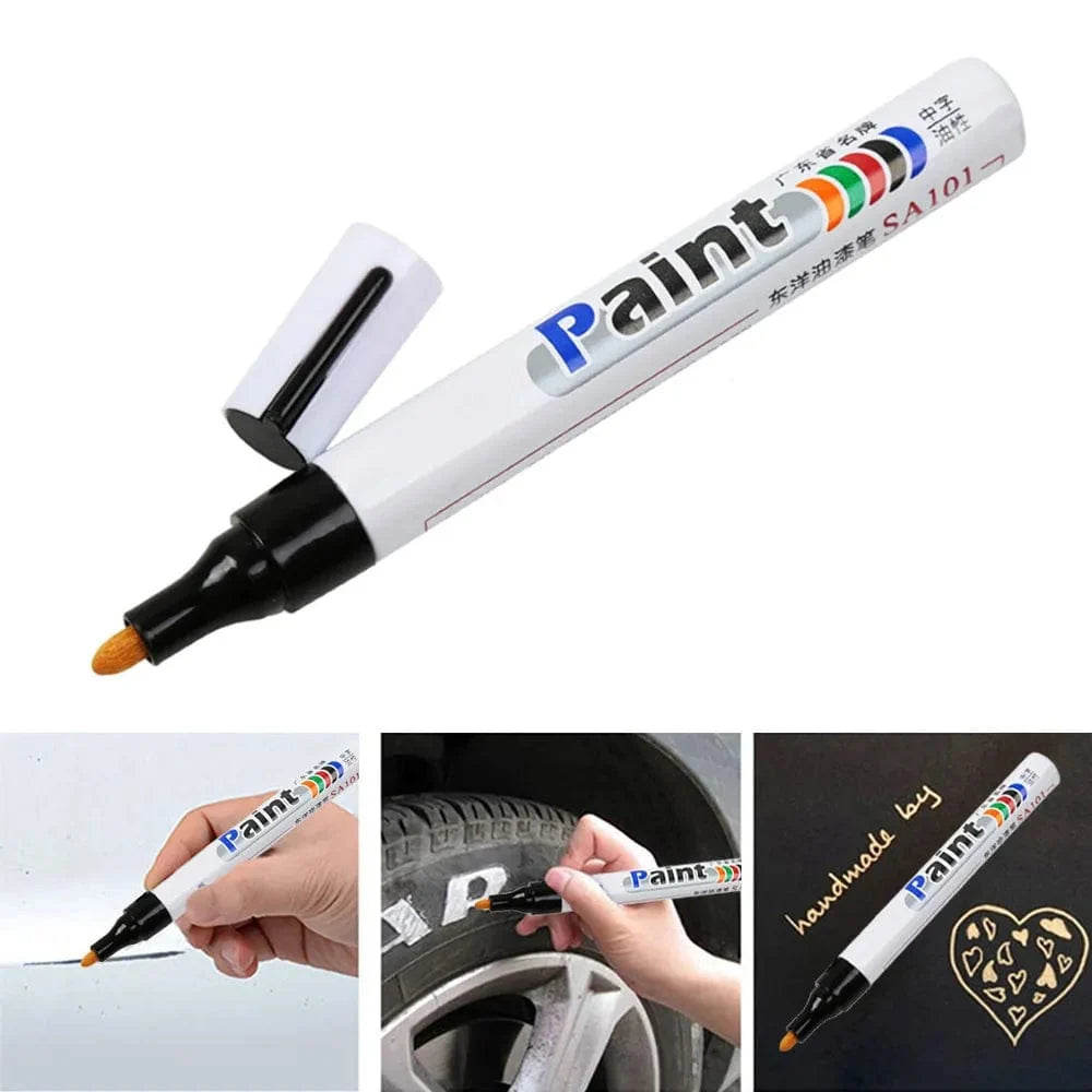 Precision Tire Marker Pens, Waterproof Permanent Paint Markers for Car Tires Lettering