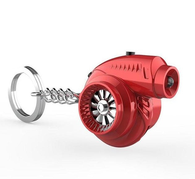 Mini Supercharger Turbo Fan Keychain 300 Lumens Flashlight with Sound Effects