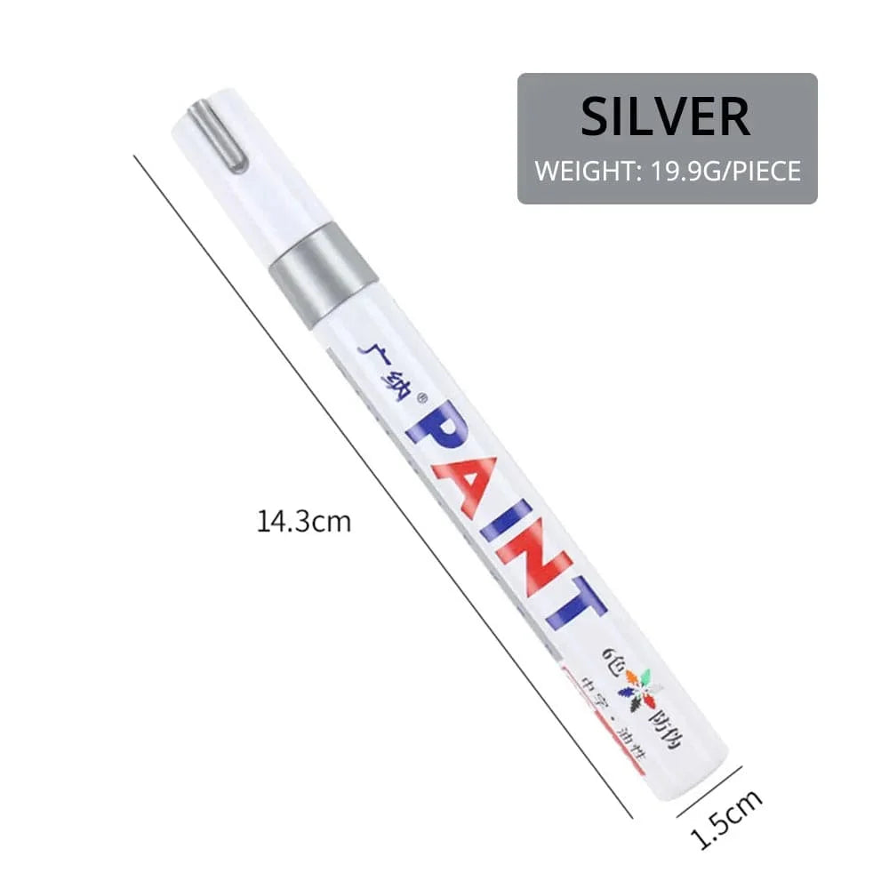 Precision Tire Marker Pens, Waterproof Permanent Paint Markers for Car Tires Lettering