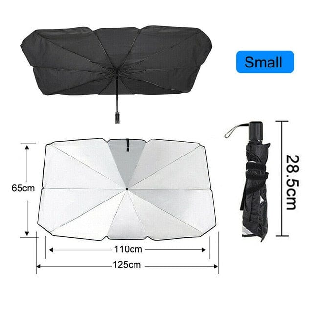 Car Windshield Sun Shade Umbrella, Foldable Car Umbrella UV Block Sunshade Cover
