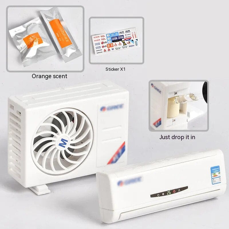 Solar-Powered Aroma Enhancer & Decorative Mini Air Conditioner