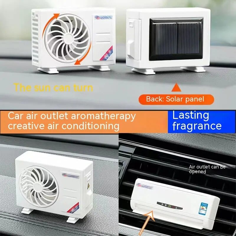 Solar-Powered Aroma Enhancer & Decorative Mini Air Conditioner