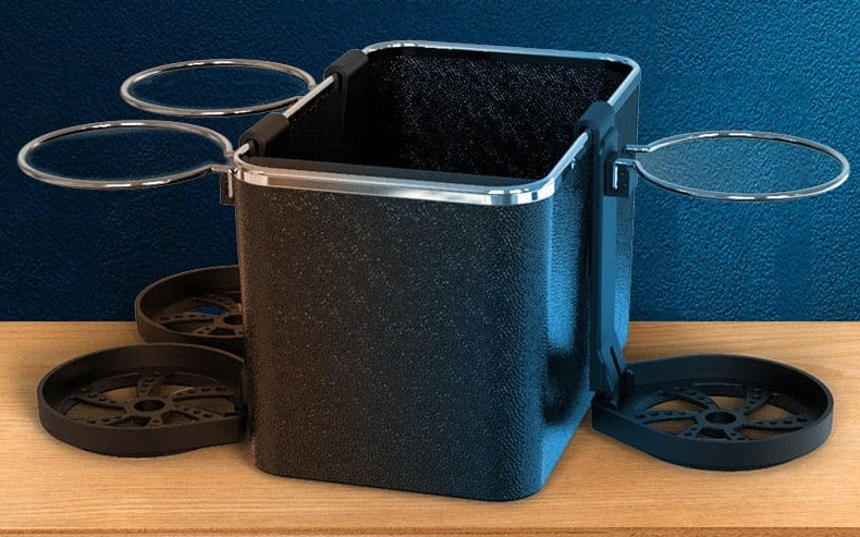 Car Cup Holder, Tissue Box & Multifunctional Armrest Storage