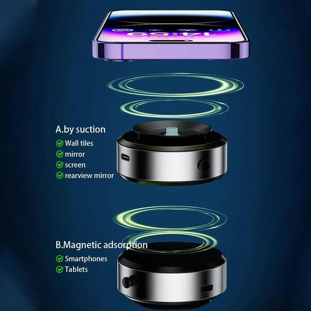 Intelligent Magnetic Car Mount Phone Holder with Vacuum Suction Technology for Stable and Secure Hold