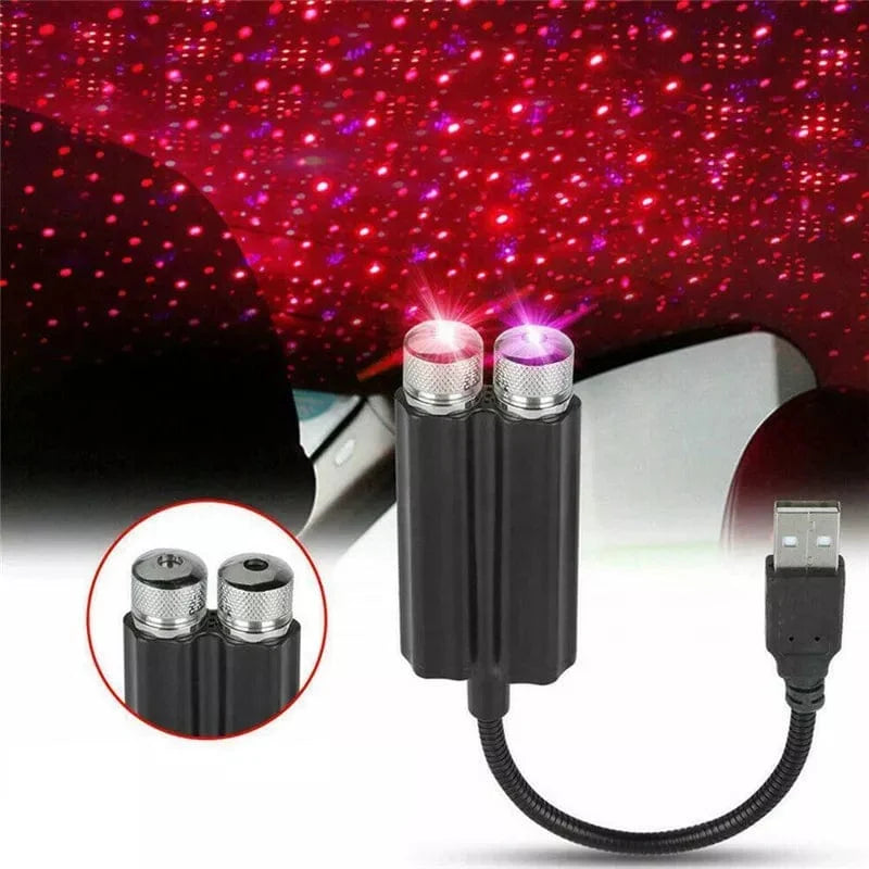USB LED Interior Car Ceiling Star Night Light